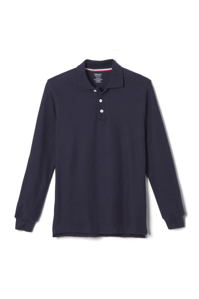 ASM - Unisex Long Sleeve Pique Polo --- With Logo