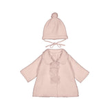 2404_Manteau et bonnet en tricot pour filles