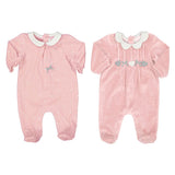 2736_Girls 2pc velour onesie