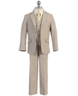 FG695 - Boys 3pcs suit Khaki