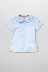 Short Sleeve Peter Pan Blouse #FT-SE9383 - Growing Kids