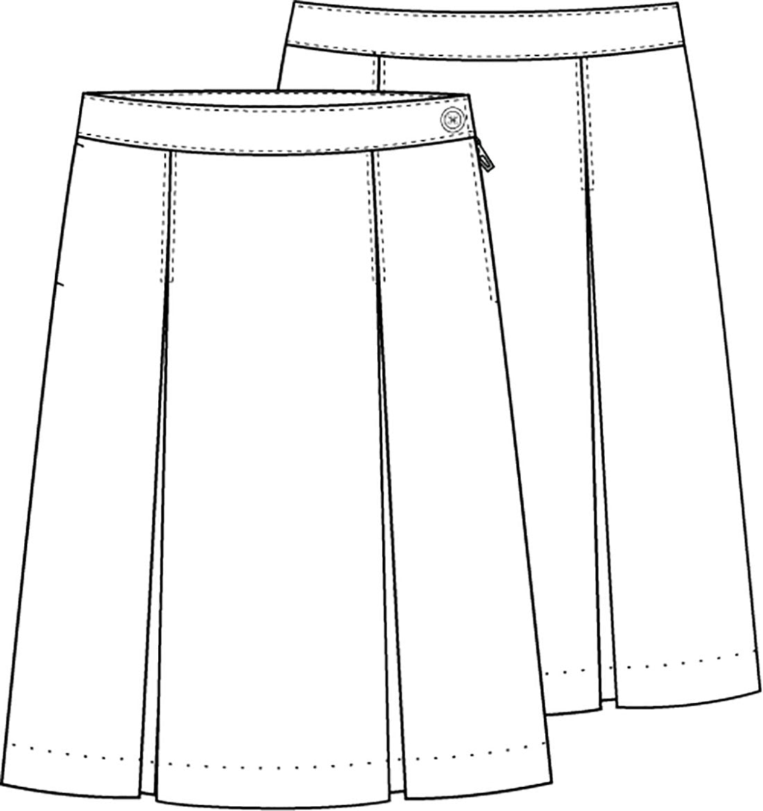 GIRLS PLUS PLAID KICK PLEAT SKIRT in 7 PLAIDS - Growing Kids