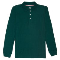 Long Sleeve Pique Polo - Growing Kids