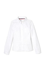Blouse Oxford à manches longues avec coutures princesse FT9287