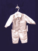 Silk Christening set with Hat #TN-3095 - Growing Kids