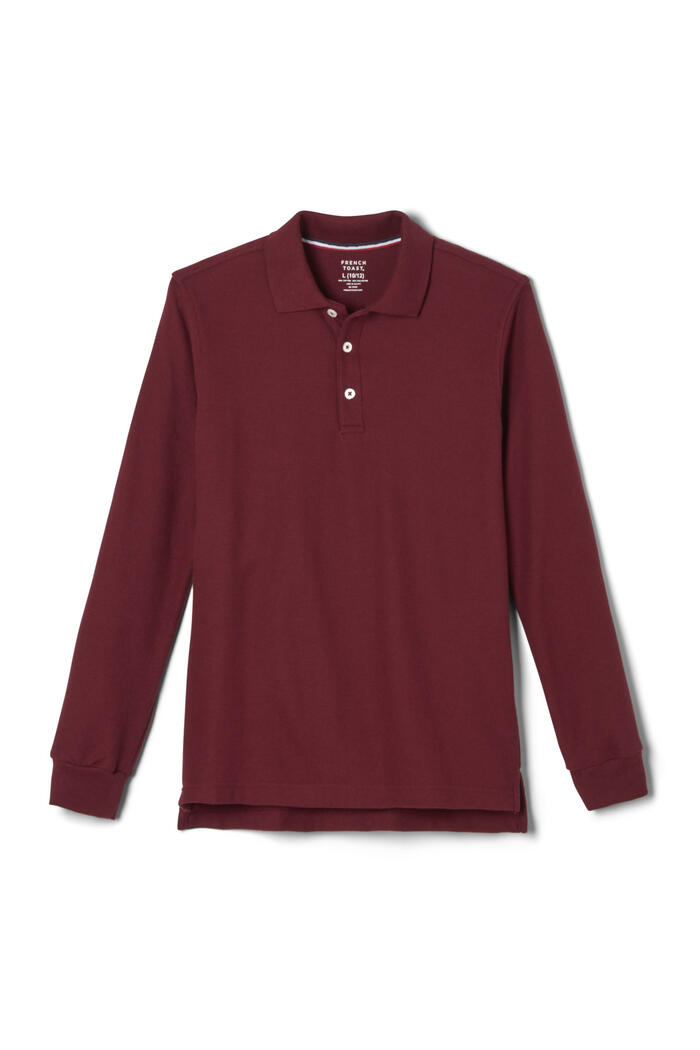Long Sleeve Pique Polo
