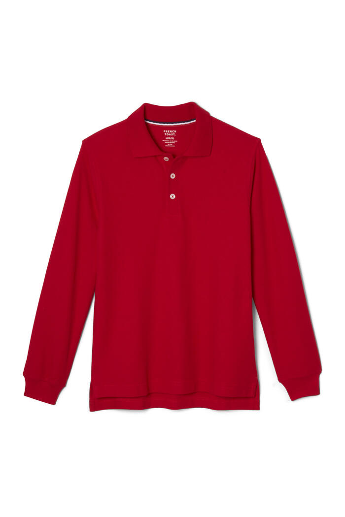 Long Sleeve Pique Polo