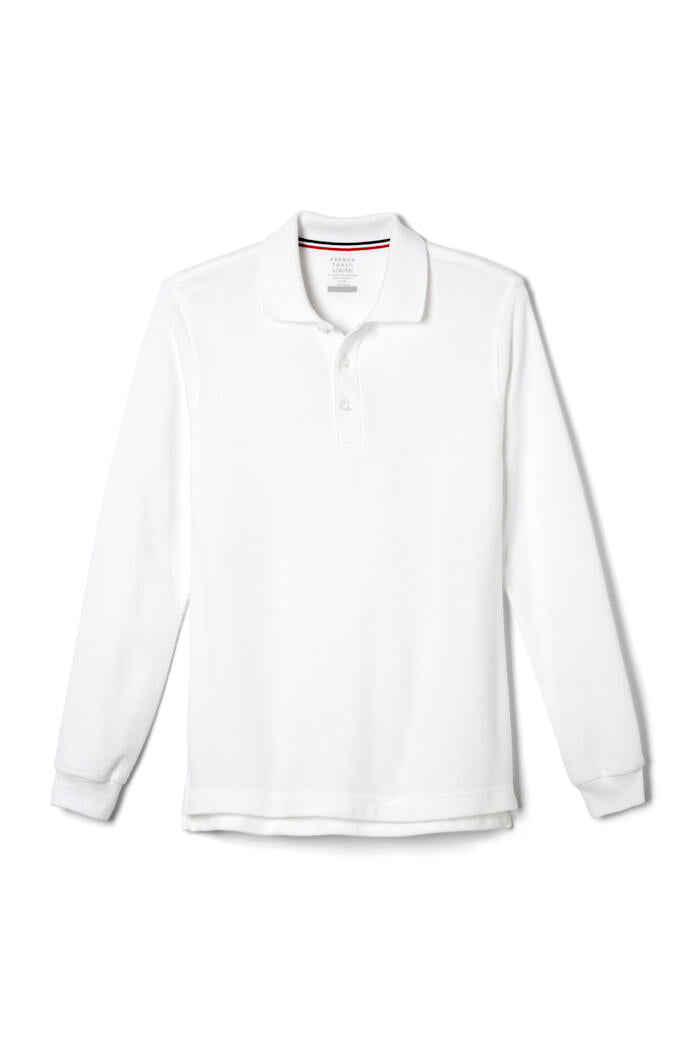 Long Sleeve Pique Polo