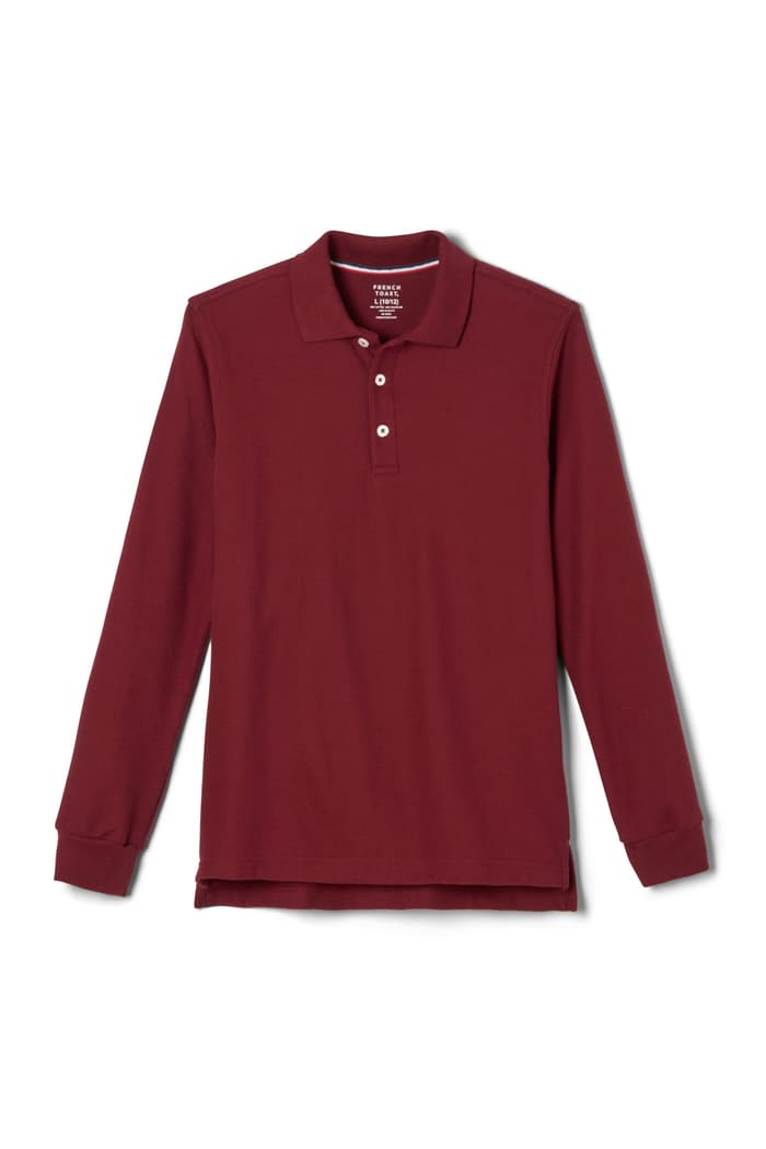 Abraar Secondary - Unisex Long Sleeve Pique Polo --- With Logo