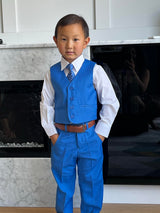 Boys 5pcs Suits - Ocean Blue