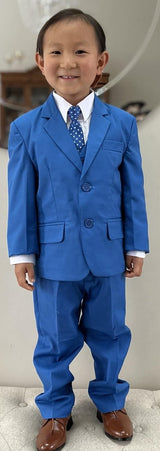Boys 5pcs Suits - Ocean Blue
