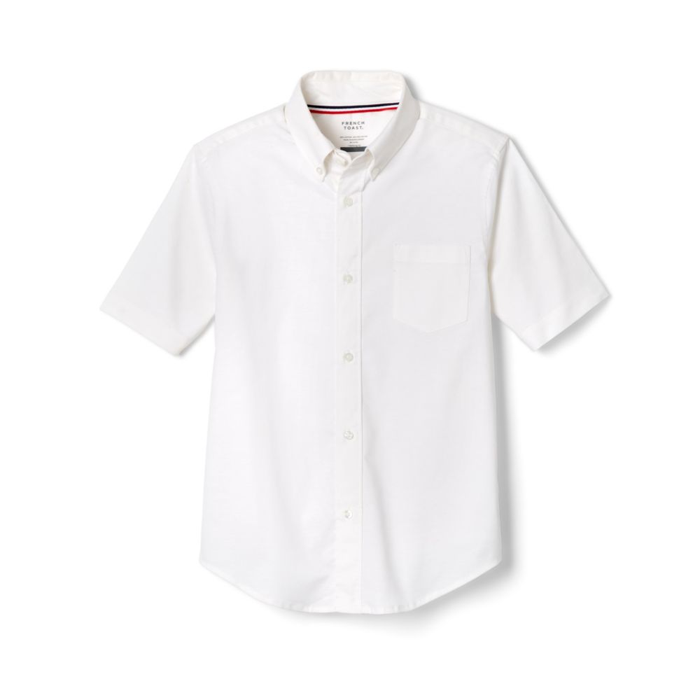 BOYS SHORT SLEEVE WHITE OXFORD SHIRT SE9003 ADC-R