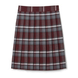 Girls Plaid Skirt  SV9002 Burgandy - ADC-R