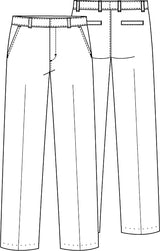 BOYS ADJ. WAIST FLAT FRONT PANT  CLR5036 - Growing Kids