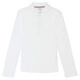 Victory - Girls LONG SLEEVE PICOT COLLAR INTERLOCK POLO #FT-SA9424 - Growing Kids