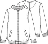 ADULT & YOUTH UNISEX ZIP FRONT BOMBER JACKET 5340 - Growing Kids