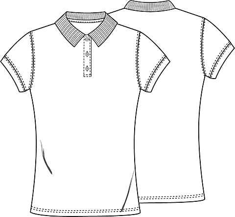 Junior & Adults SS FITTED INTERLOCK POLO # 5858 - Growing Kids