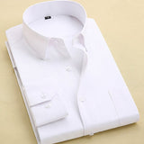 Long Sleeve Slim Men Dress Shirt 2017 Brand New Fashion Designer High Quality Solid Male Clothing Fit Business Shirts 4XL YN045 - Growing Kids