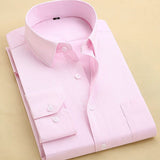 Long Sleeve Slim Men Dress Shirt 2017 Brand New Fashion Designer High Quality Solid Male Clothing Fit Business Shirts 4XL YN045 - Growing Kids