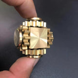 Fidget Spinner en cuivre, jouets en alliage de laiton, bout du doigt gyroscopique, roulement en métal, soulage le Stress pour enfants, cadeau pour garçons