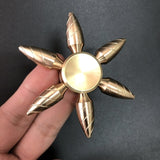 Fidget Spinner en cuivre, jouets en alliage de laiton, bout du doigt gyroscopique, roulement en métal, soulage le Stress pour enfants, cadeau pour garçons